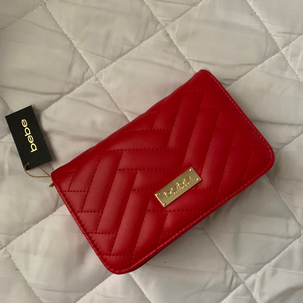 Bebe red crossbody